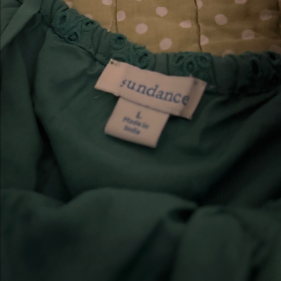 Sundance Teal Eyelet Dress - Picture 4 of 4